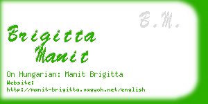 brigitta manit business card